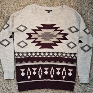 American Eagle Outfitters Aztec Wool Sweater